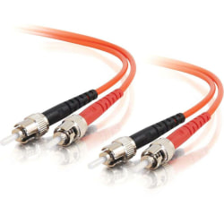 C2G ST-ST 62.5/125 OM1 Duplex Multimode PVC Fiber Optic Cable (LSZH) - Patch cable - ST multi-mode (M) to ST multi-mode (M) - 9 m - fiber optic - duplex - 62.5 / 125 micron - OM1 - orange