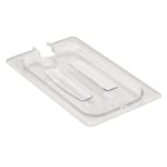 Cambro Camwear 1/4 Notched Food Pan Lids With Handles, Clear, Set Of 6 Lids