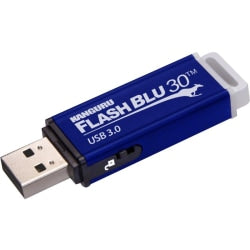 Kanguru FlashBlu30 with Physical Write Protect Switch SuperSpeed USB 3.0 Flash Drive, 32GB