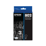 Epson 802 DuraBrite Ultra Black Ink Cartridge, T802120-S