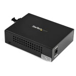 StarTech.com Gigabit Ethernet Fiber Media Converter - Compact - 850nm MM LC - 550m - With MM SFP Transceiver - 1 x Network (RJ-45) - 1 x LC Ports - DuplexLC Port - Multi-mode - Gigabit Ethernet - 10/100/1000Base-TX, 1000Base-LX, 1000Base-SX - Desktop