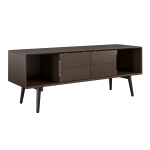 Ameriwood Home Brittany TV Stand For 55in TVs, Walnut