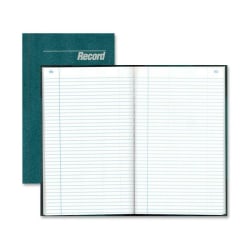 Adams Ledger Sheets, 5in x 8in, Green/White