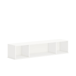 HON Mod Wall Mounted Storage | Open | 66inW | Simply White Finish - 66in x 14in39.8in - Finish: Simply White