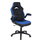 Lorell Bucket High-Back Gaming Chair, Black/Blue