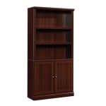 Sauder Select 70inH 5-Shelf Bookcase With Doors, Select Cherry