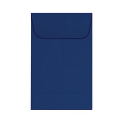 LUX Coin Envelopes, #1, Gummed Seal, Navy, Pack Of 250