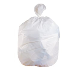 Heritage Low-Density Can Liners, 0.75-mil, 33 Gallons, 39in x 33in, White, Case Of 150 Liners