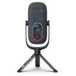 JLab Audio EPIC TALK USB Microphone, 6.69in, Black