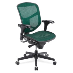 WorkPro Quantum 9000 Series Ergonomic Mesh/Mesh Mid-Back Chair, Black/Blue, BIFMA Compliant