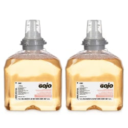 GOJO TFX Touch-Free Antibacterial Foam Hand Soap, Orange Scent, 40.5 Oz, Carton Of 2 Bottles