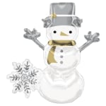 Amscan Christmas Snowman And Snowflake Air-Filled Foil Balloon, 20in, White