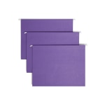 Smead Hanging File Folders, Letter Size, Purple, Box Of 25 Folders