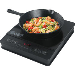 Commercial Chef Portable Induction Cooker With LED Display, Black