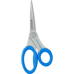 Westcott Soft Handle Scissors With Anti-Microbial Product Protection, 8in, Pointed, Blue