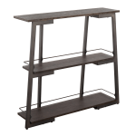 LumiSource Converge 41inH Industrial Bookcase, Espresso/Antique