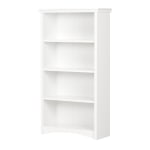 South Shore Artwork 57-3/4inH 4-Shelf Bookcase, Pure White