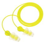 3M Tri-Flange Reusable Ear Plugs, Lime, Pack Of 100