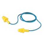 3M UltraFit Corded Ear Plugs, Blue/Yellow, Pack Of 100