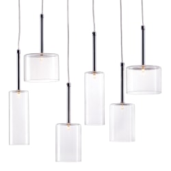 Zuo Modern Hale Hanging Lamp, 21-7/10, Clear