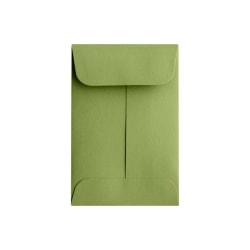 LUX Coin Envelopes, #1, Gummed Seal, Avocado Green, Pack Of 500