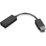 Lenovo DisplayPort To HDMI 2.0b Adapter - 8.80in DisplayPort/HDMI A/V Cable for Audio/Video Device, Monitor, Projector, Notebook, Desktop Computer - First End: 1 x DisplayPort Digital Audio/Video - Male