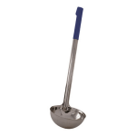 Winco Stainless-Steel Ladle, 8 Oz, Blue