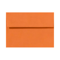 LUX Invitation Envelopes, A6, Peel & Press Closure, Mandarin Orange, Pack Of 50