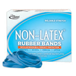 Alliance Rubber Bands With Antimicrobial Protection, #64, 3 1/2in x 1/4in, Cyan Blue