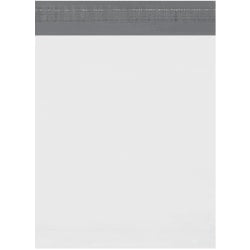 Partners Brand Expansion Poly Mailers, 11inH x 13inW x 2inD, White, Case Of 100