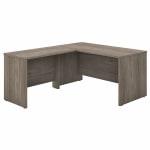 Bush Business Furniture Studio C 60inW L-Shaped Corner Desk With Return, Modern Hickory, Standard Delivery