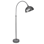 LumiSource Emery Floor Lamp, 63inH, Clear K9 Crystal/Vintage Metal