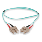 AddOn 6m SC OM3 Aqua Patch Cable - Patch cable - SC/UPC multi-mode (M) to SC/UPC multi-mode (M) - 6 m - fiber optic - duplex - 50 / 125 micron - OM3 - halogen-free - aqua