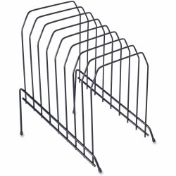 Lorell Wire Step File, 8-Dividers, Black