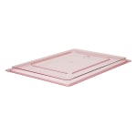 Cambro Camwear Food Box Flat Covers, 18in x 26in, Safety Red, Set Of 6 Covers