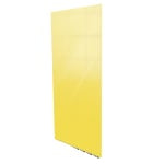 Ghent Aria Low-Profile Magnetic Glass Whiteboard, 72in x 48in, Yellow