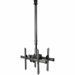 StarTech.com Ceiling TV Mount - Back-to-Back - Dual Screen Mount - For 32in to 75in Displays - 3.5ft to 5ft Pole - Full Motion - Steel - Pole Mount TV Bracket