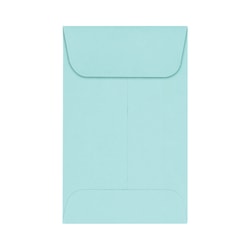 LUX Coin Envelopes, #1, Gummed Seal, Seafoam, Pack Of 500