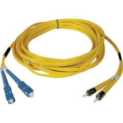 Tripp Lite 1M Duplex Singlemode 9/125 Fiber Optic Patch Cable SC/ST 3ft 3ft 1 Meter - SC Male - ST Male - 3.28ft - Yellow