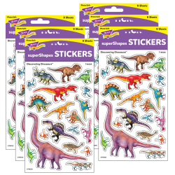 Trend Stinky Stickers, Awesome Animals/Tropical, 60 Stickers Per Pack, Set Of 6 Packs