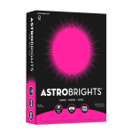 Astrobrights Color Multi-Use Printer & Copy Paper, 1 Ream, Fireball Fuchsia, Letter (8.5in x 11in), 500 Sheets Per Ream, 24 Lb, 94 Brightness