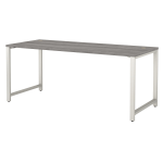 Bush Business Furniture 400 72inW Table Computer Desk, Platinum Gray, Standard Delivery