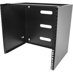 StarTech.com 10U Wall Mount Rack, 14in Deep, 19 inch Wall Mount Network Rack, Wall Mounting Patch Panel Bracket for Switch/IT Equipment - 10U Wall Mount rack for networking equipment - 19in wallmount patch panel bracket - Mount depth 14in - 77lb Capacity