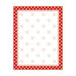 Barker Creek Computer Paper, 8 1/2in x 11in, Red-And-White Dot, Pack Of 50 Sheets