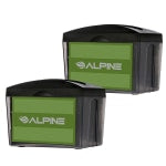 Alpine Tabletop Interfold Napkin Dispensers, 6-1/2in x 8in x 6in, Black, Pack of 2 Dispensers