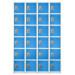 Alpine 6-Tier Steel Lockers, 72inH x 12inW x 12inD, Blue, Pack Of 4 Lockers