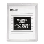 C-Line Vinyl Shop Seal Ticket Holders, 5in x 8in, Box Of 50