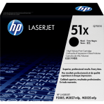 HP 51X Black High Yield Toner Cartridge, Q7551XC