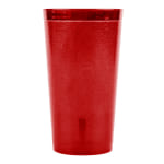 Carlisle Stackable SAN Plastic Tumblers, 16 Oz, Ruby, Pack Of 72