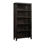 Sauder Dakota Pass 72inH 5-Shelf Bookcase, Char Pine